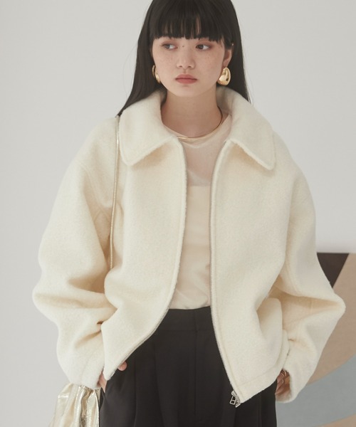 【セール】ブークレーダブルジップブルゾン（ブルゾン）｜ANGIE（アンジー）