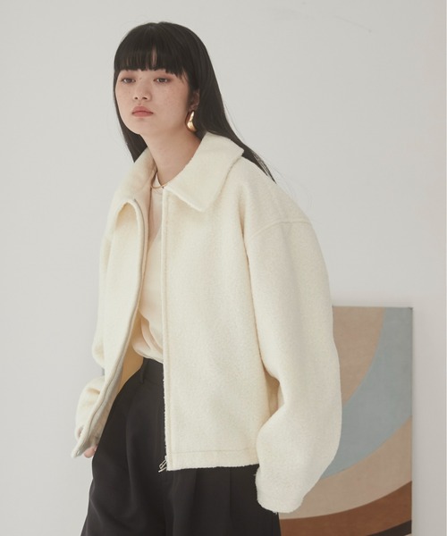 【セール】ブークレーダブルジップブルゾン（ブルゾン）｜ANGIE（アンジー）