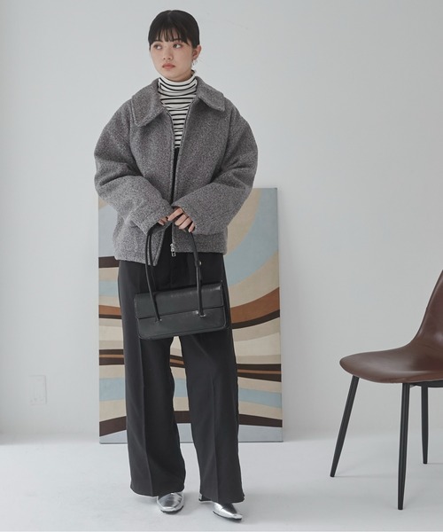 【セール】ブークレーダブルジップブルゾン（ブルゾン）｜ANGIE（アンジー）