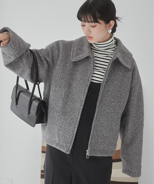 【セール】ブークレーダブルジップブルゾン（ブルゾン）｜ANGIE（アンジー）