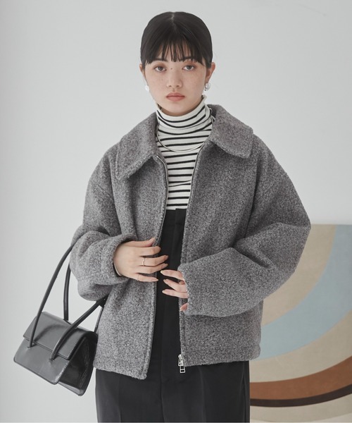 【セール】ブークレーダブルジップブルゾン（ブルゾン）｜ANGIE（アンジー）