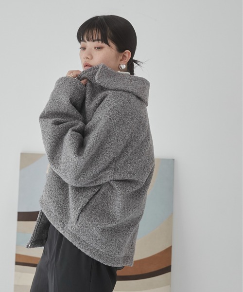 【セール】ブークレーダブルジップブルゾン（ブルゾン）｜ANGIE（アンジー）