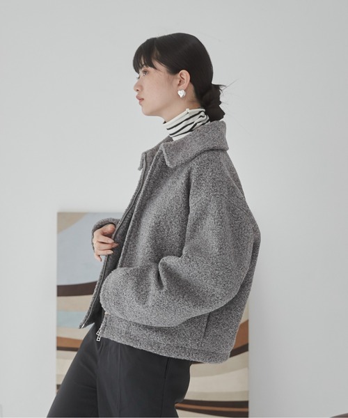 【セール】ブークレーダブルジップブルゾン（ブルゾン）｜ANGIE（アンジー）