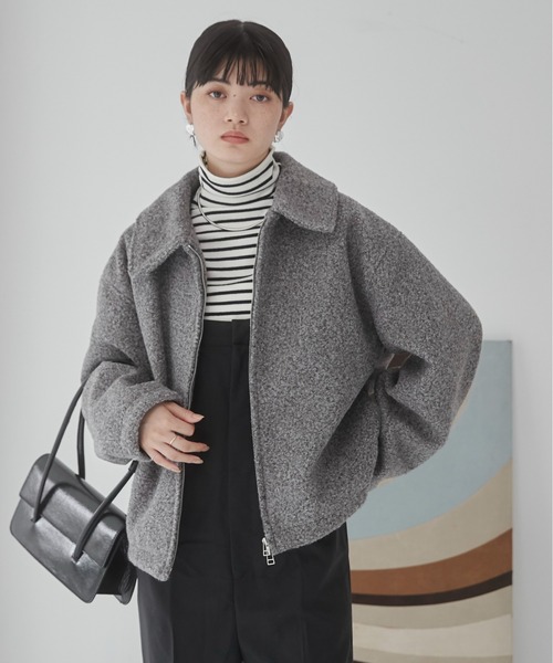 【セール】ブークレーダブルジップブルゾン（ブルゾン）｜ANGIE（アンジー）