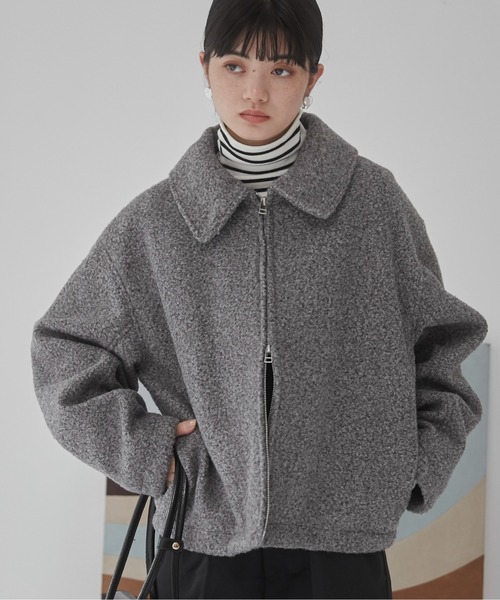 【セール】ブークレーダブルジップブルゾン（ブルゾン）｜ANGIE（アンジー）