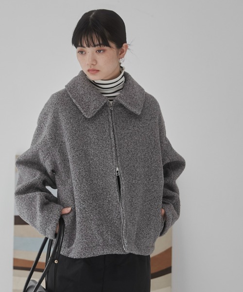 【セール】ブークレーダブルジップブルゾン（ブルゾン）｜ANGIE（アンジー）