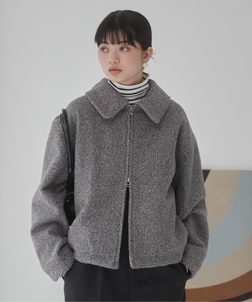 【セール】ブークレーダブルジップブルゾン（ブルゾン）｜ANGIE（アンジー）