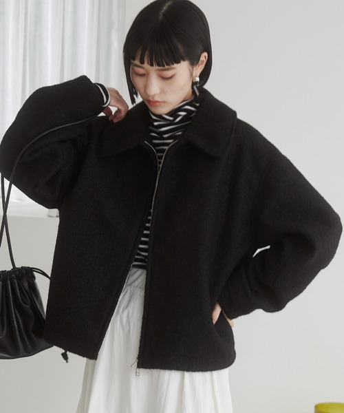 【セール】ブークレーダブルジップブルゾン（ブルゾン）｜ANGIE（アンジー）