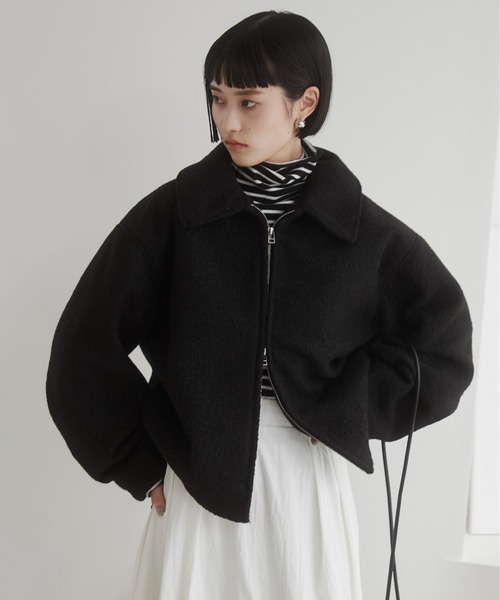 【セール】ブークレーダブルジップブルゾン（ブルゾン）｜ANGIE（アンジー）