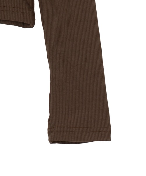 dispark（ディスパーク）の「DISPARK/ヘンリーVネックボタンリブロンT（Tシャツ/カットソー・レディース・ブラウン/アイボリー/ブラック・FREE）」の20枚目の写真