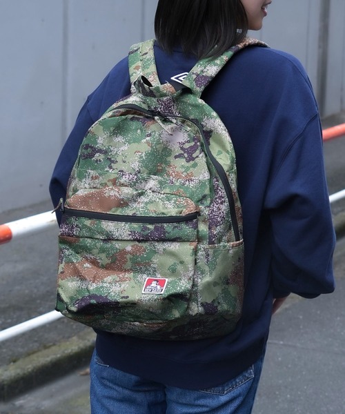 BEN DAVIS（ベンデイビス）の「【BEN DAVIS/ベンデイビス】シンプルデイパック（バックパック/リュック・メンズ・ブラック/カーキ・FREE）」の2枚目の写真