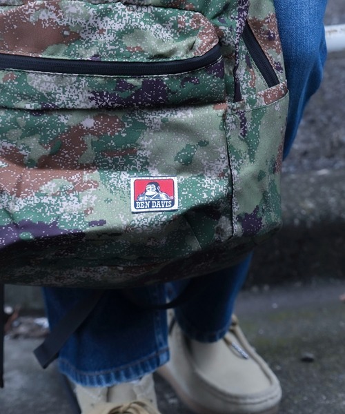 BEN DAVIS（ベンデイビス）の「【BEN DAVIS/ベンデイビス】シンプルデイパック（バックパック/リュック・メンズ・ブラック/カーキ・FREE）」の4枚目の写真