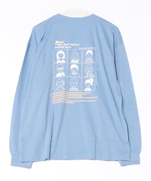 BAYBLO(ベイブロ)の「(DV)【ユニセックス】エモい 日常 バックプリント 長袖 Tシャツ(Tシャツ/カットソー・メンズ・ホワイト系2/ブラック系5/グレー系3/ライトグリーン系5/ネイビー系4/ライラック系/ブルー系2/ホワイト系4/ブラック系1/ブラック系3・MEDIUM/LARGE/X-LARGE)」の17枚目の写真