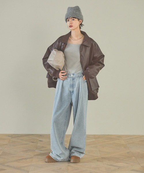 LAKOLE（ラコレ）の「フェイクムートンスリッポン / 134096（スリッポン・レディース・ベージュ/ブラック・LARGE/MEDIUM）」の17枚目の写真