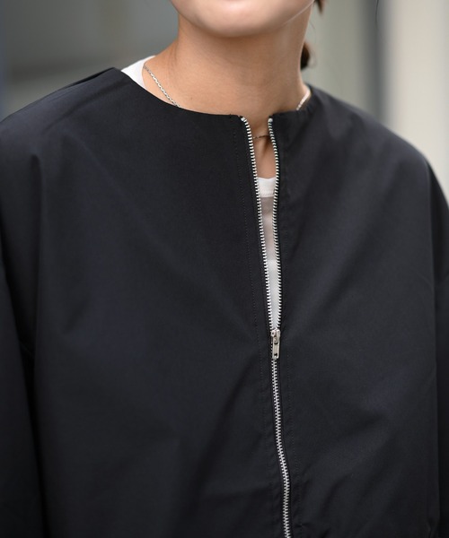 Marient(マリエント)の「ペプラムジップブルゾンJK/アウター(ブルゾン・レディース・ブラック・FREE)」の6枚目の写真