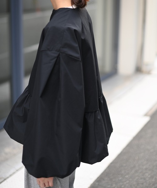 Marient(マリエント)の「ペプラムジップブルゾンJK/アウター(ブルゾン・レディース・ブラック・FREE)」の8枚目の写真