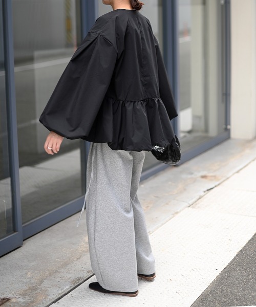 Marient(マリエント)の「ペプラムジップブルゾンJK/アウター(ブルゾン・レディース・ブラック・FREE)」の13枚目の写真