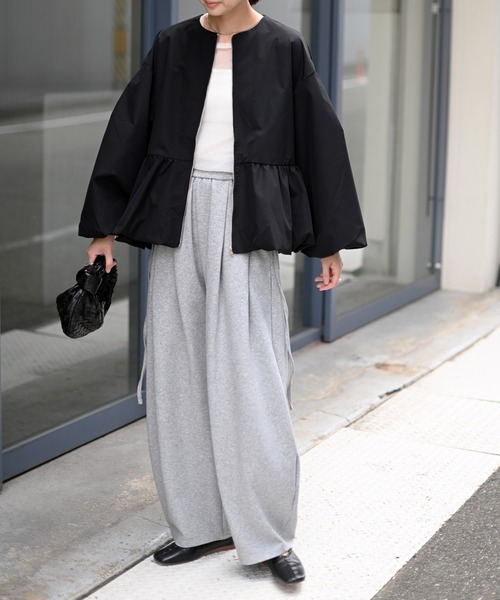 Marient(マリエント)の「ペプラムジップブルゾンJK/アウター(ブルゾン・レディース・ブラック・FREE)」の16枚目の写真