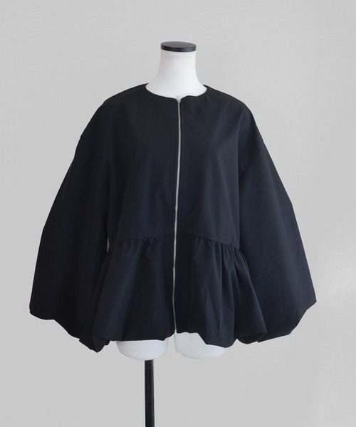 Marient(マリエント)の「ペプラムジップブルゾンJK/アウター(ブルゾン・レディース・ブラック・FREE)」の17枚目の写真