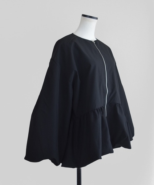 Marient(マリエント)の「ペプラムジップブルゾンJK/アウター(ブルゾン・レディース・ブラック・FREE)」の18枚目の写真