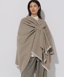 自由区 カシミヤ ケープ ストール グレー ショール ポンチョ cashmere 自由区 カシミヤ ケープ ストール グレー ショール ポンチョ