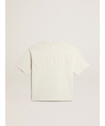 GOLDEN GOOSE | Tシャツ（ユーズドホワイト） バックに逆さまのロゴ - Jersey Capsule(Tシャツ/カットソー)