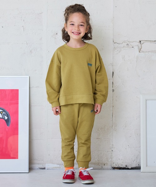 Life Support Products（ライフサポートプロダクツ）の「裏毛ワンポイントトレーナー【セットアップ可能】（スウェット・キッズ・グレー/ネイビー/ラベンダー/チャコール/マスタード/オフホワイト/杢グレー/ライトピンク/ブラック/サーモンピンク・130/120/150/140/110/100/95/90/80）」の8枚目の写真