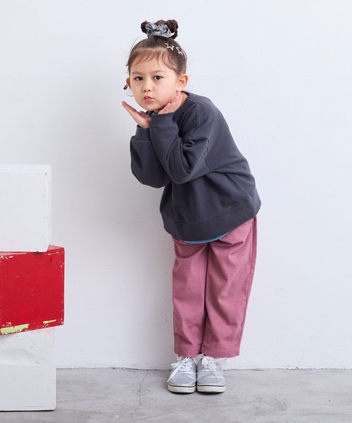 Life Support Products（ライフサポートプロダクツ）の「裏毛ワンポイントトレーナー【セットアップ可能】（スウェット・キッズ・グレー/ネイビー/ラベンダー/チャコール/マスタード/オフホワイト/杢グレー/ライトピンク/ブラック/サーモンピンク・130/120/150/140/110/100/95/90/80）」の20枚目の写真