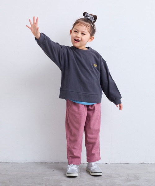 Life Support Products（ライフサポートプロダクツ）の「裏毛ワンポイントトレーナー【セットアップ可能】（スウェット・キッズ・グレー/ネイビー/ラベンダー/チャコール/マスタード/オフホワイト/杢グレー/ライトピンク/ブラック/サーモンピンク・130/120/150/140/110/100/95/90/80）」の18枚目の写真