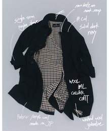 Aquascutum | Aquascutum for JOURNAL STANDARD EX WOOL GABARDINE BALMACHAN COAT(ステンカラーコート)