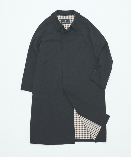 【良品】アクアスキュータム ウール ステンカラーコート バルマカーンコート Aquascutum - BALMACAAN COAT