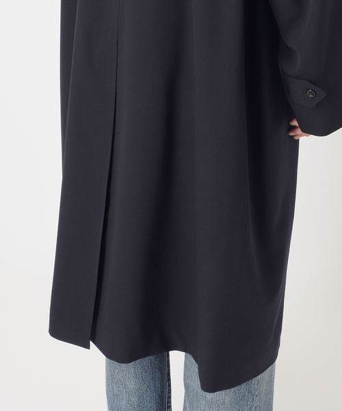 Aquascutum（アクアスキュータム）の「Aquascutum for JOURNAL STANDARD EX WOOL GABARDINE BALMACHAN COAT（ステンカラーコート・メンズ・ネイビー・LARGE/MEDIUM）」の5枚目の写真