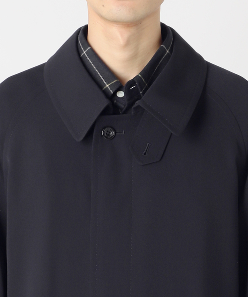 Aquascutum（アクアスキュータム）の「Aquascutum for JOURNAL STANDARD EX WOOL GABARDINE BALMACHAN COAT（ステンカラーコート・メンズ・ネイビー・LARGE/MEDIUM）」の6枚目の写真