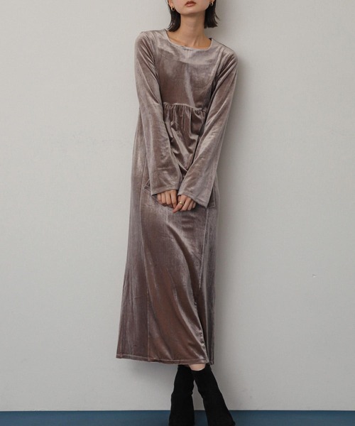 セール】キリカエベロアワンピース（ワンピース）｜SENSE OF PLACE by