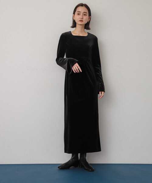 セール】キリカエベロアワンピース（ワンピース）｜SENSE OF PLACE by