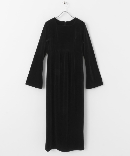 SENSE OF PLACE by URBAN RESEARCH（センスオブプレイスバイアーバンリサーチ）の「キリカエベロアワンピース（ワンピース・レディース・モカ/ブラック/チャコールグレー・S/ONE）」の22枚目の写真