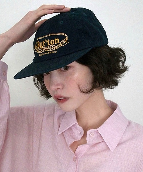 Vipoa（ヴィポア）の「Button ロゴ刺繍キャップ（キャップ・レディース・ネイビー・FREE）」の11枚目の写真