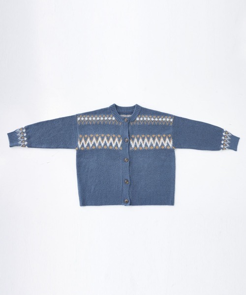 ノルディック柄ニットカーディガン』（カーディガン/ボレロ）｜n