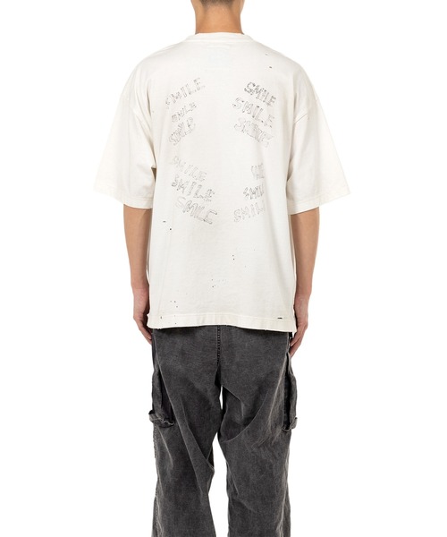 Maison MIHARA YASUHIRO（メゾンミハラヤスヒロ）の「LEON Print Distressed T-shirt（Tシャツ/カットソー・メンズ・ブラック/ホワイト・48/44/46）」の6枚目の写真