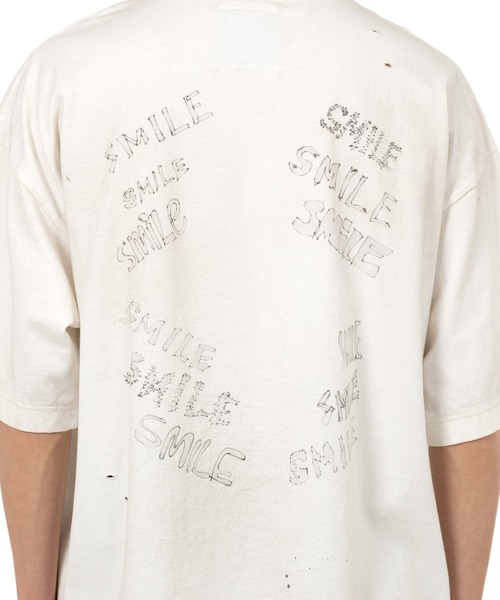 Maison MIHARA YASUHIRO（メゾンミハラヤスヒロ）の「LEON Print Distressed T-shirt（Tシャツ/カットソー・メンズ・ブラック/ホワイト・48/44/46）」の10枚目の写真