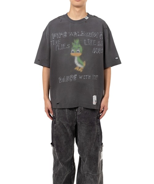 LEON Print Distressed T-shirt（Tシャツ/カットソー）｜Maison