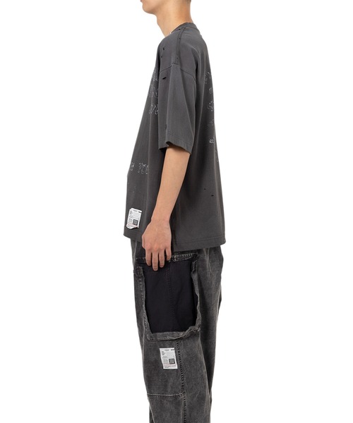 Maison MIHARA YASUHIRO（メゾンミハラヤスヒロ）の「LEON Print Distressed T-shirt（Tシャツ/カットソー・メンズ・ブラック/ホワイト・48/44/46）」の13枚目の写真