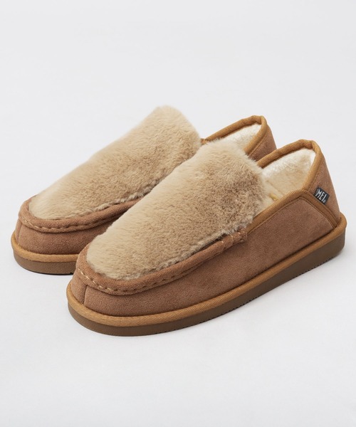 MEI（メイ）の「甲ファー 内ボア フェイクムートン 2WAY スリッポン（バブーシュ）（スリッポン・メンズ・ブラック/キャメル・S/M/L）」の16枚目の写真