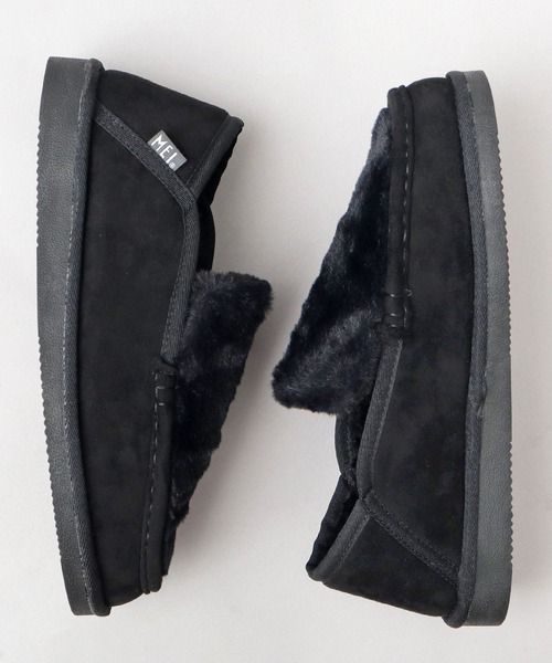 MEI（メイ）の「甲ファー 内ボア フェイクムートン 2WAY スリッポン（バブーシュ）（スリッポン・メンズ・ブラック/キャメル・S/M/L）」の6枚目の写真