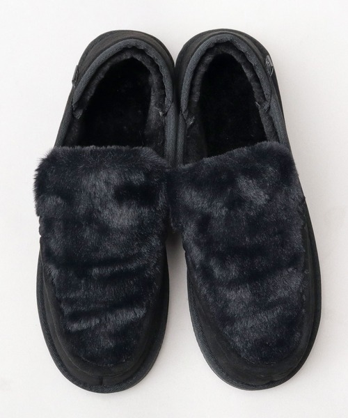 MEI（メイ）の「甲ファー 内ボア フェイクムートン 2WAY スリッポン（バブーシュ）（スリッポン・メンズ・ブラック/キャメル・S/M/L）」の5枚目の写真