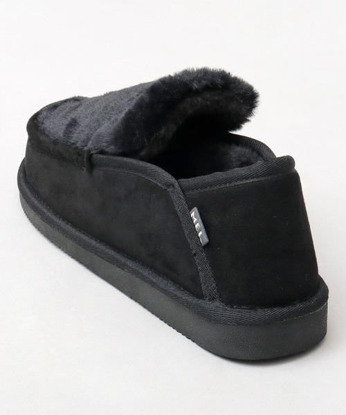 MEI（メイ）の「甲ファー 内ボア フェイクムートン 2WAY スリッポン（バブーシュ）（スリッポン・メンズ・ブラック/キャメル・S/M/L）」の4枚目の写真