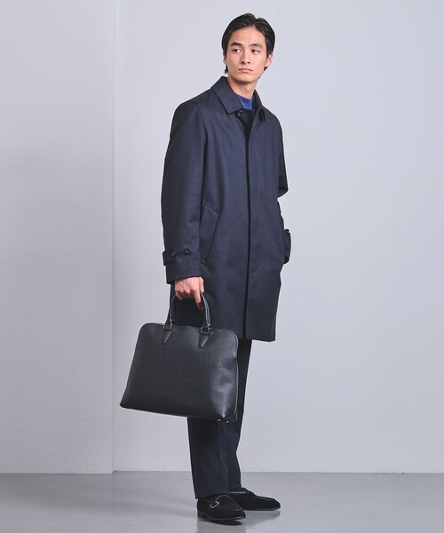 UNITED ARROWS レザーラウンド ブリーフバッグ レザー ラウンド ブリーフケース（ビジネスバッグ）｜UNITED