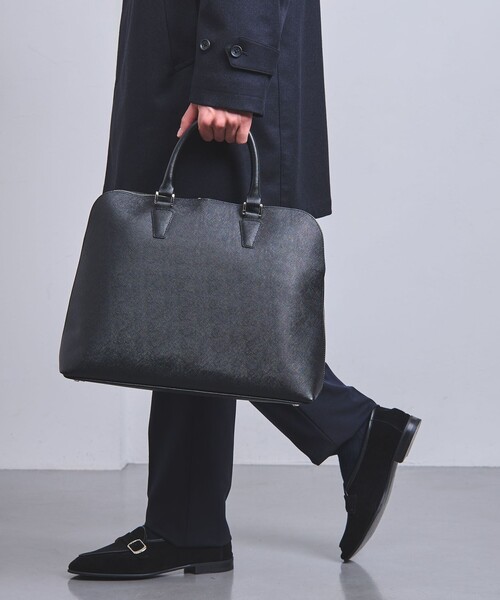 甘王【UNITED ARROWS】レザー　ラウンド　ブリーフケース　A4 甘王【UNITED ARROWS】レザー ラウンド ブリーフケース A4