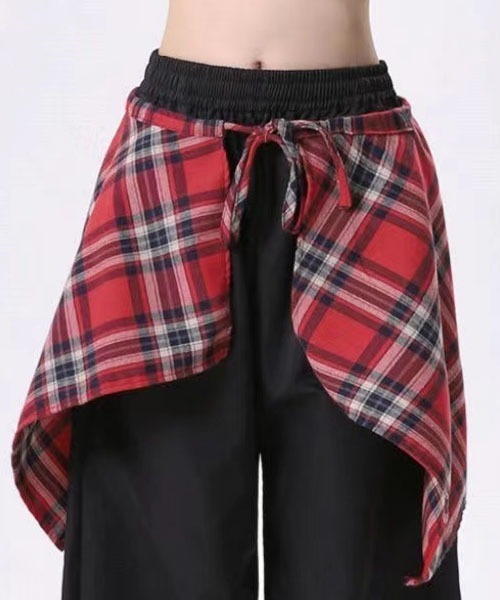 gossip！ロサンゼルス（ゴシップロサンゼルス）の「2WAYラップスカートレイヤードタイトブーツカットパンツ [取り外し可能]（カーゴパンツ・レディース・ピンク/ネイビー/ブラック・L/M）」の17枚目の写真