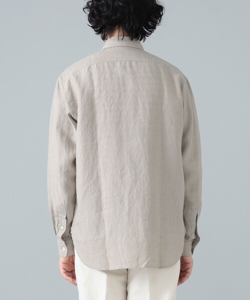 BEAMS F(ビームスエフ)の「リネン ダブルポケット ワークシャツ(シャツ/ブラウス・メンズ・ナチュラル/ブラウン・S/XL/M/L)」の9枚目の写真